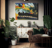 Murnau View With Railway By Wassily Kandinsky Fine Art Print