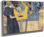 Music 1 1895 Allegory Neue Pinakothek By Gustav Klimt Fine Art Print