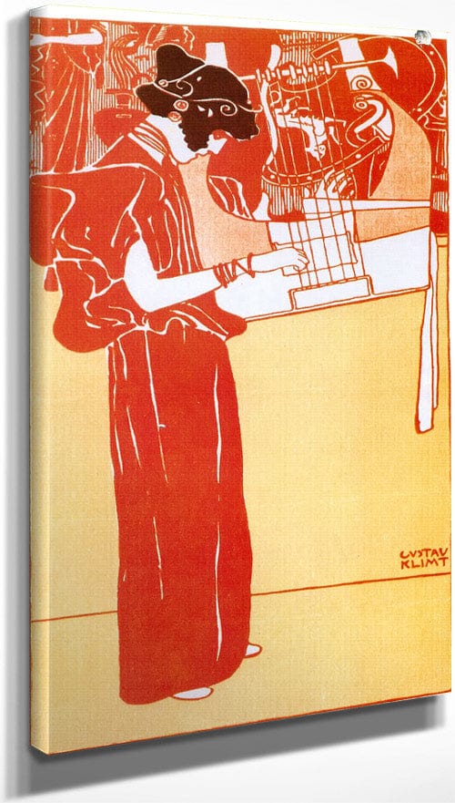 Music, 1901 By Gustav Klimt Fine Art Print