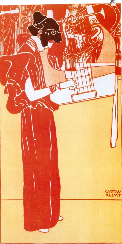 Music, 1901 By Gustav Klimt Fine Art Print