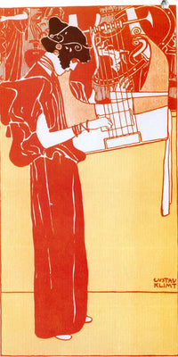 Music, 1901 By Gustav Klimt Fine Art Print
