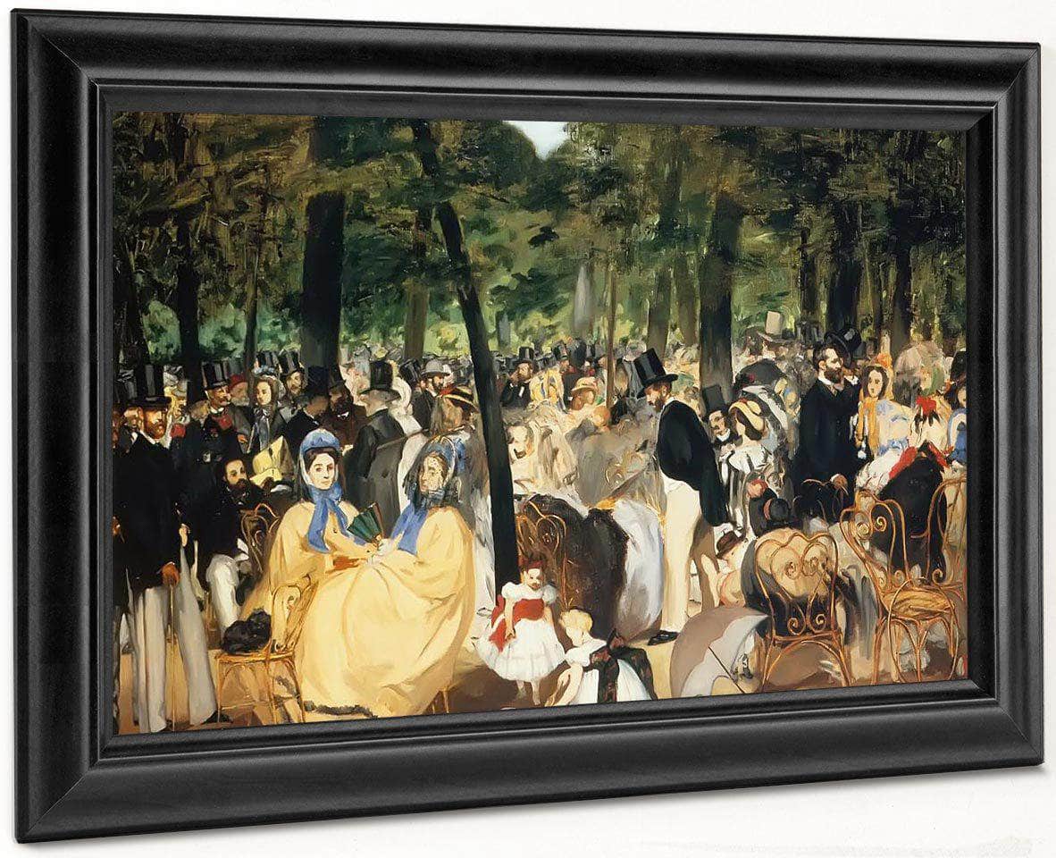 Music At The Tuileries By Edouard Manet Fine Art Print