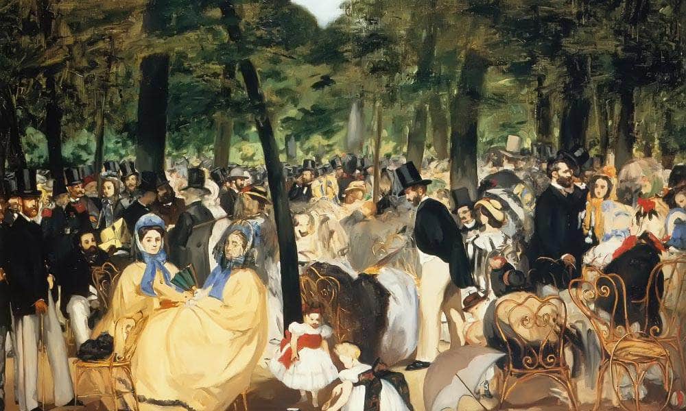 Music At The Tuileries By Edouard Manet Fine Art Print