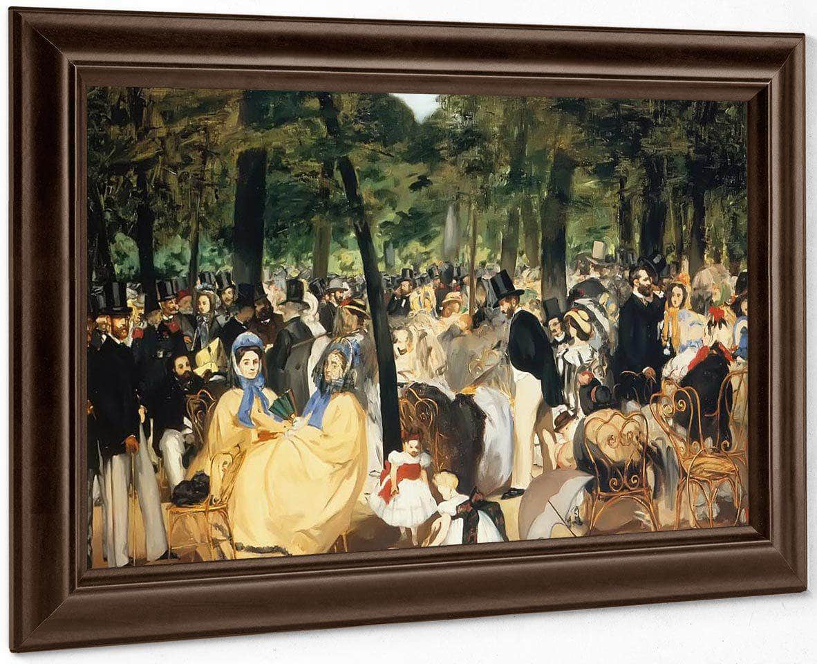 Music At The Tuileries By Edouard Manet Fine Art Print