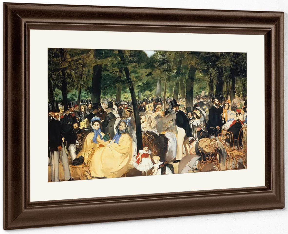 Music At The Tuileries By Edouard Manet Fine Art Print