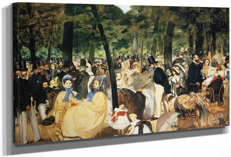 Music At The Tuileries By Edouard Manet Fine Art Print
