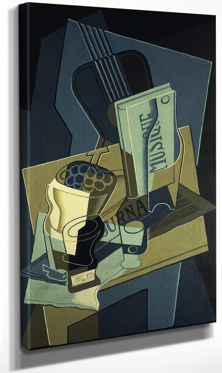 Music Book 8127 By Juan Gris Fine Art Print