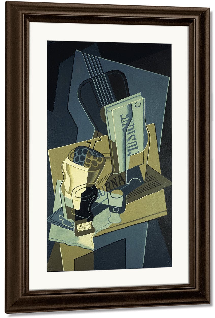 Music Book 8127 By Juan Gris Fine Art Print
