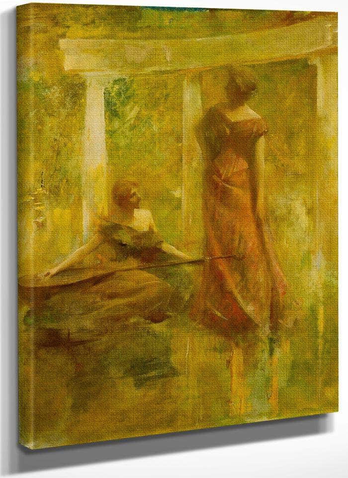 Music By Thomas Wilmer Dewing Fine Art Print
