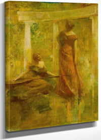 Music By Thomas Wilmer Dewing Fine Art Print