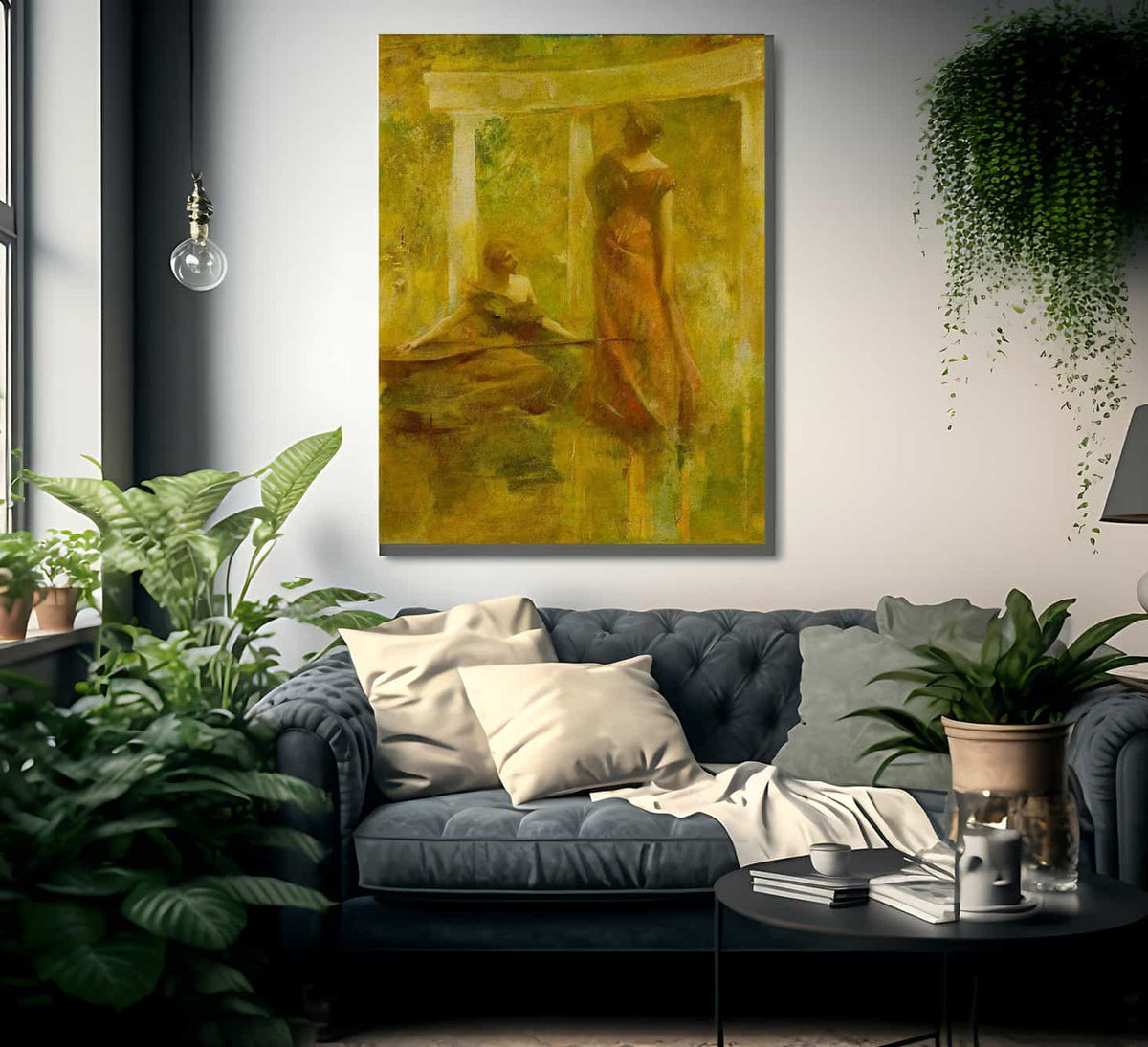 Music By Thomas Wilmer Dewing Fine Art Print