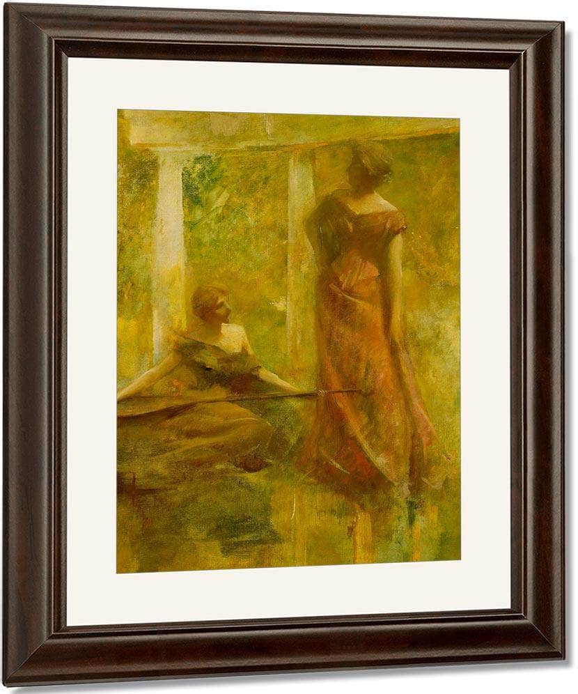 Music By Thomas Wilmer Dewing Fine Art Print
