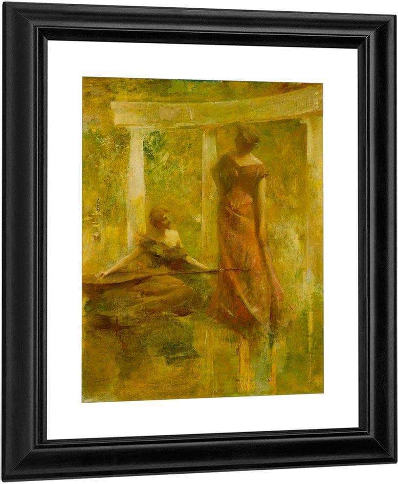 Music By Thomas Wilmer Dewing Fine Art Print