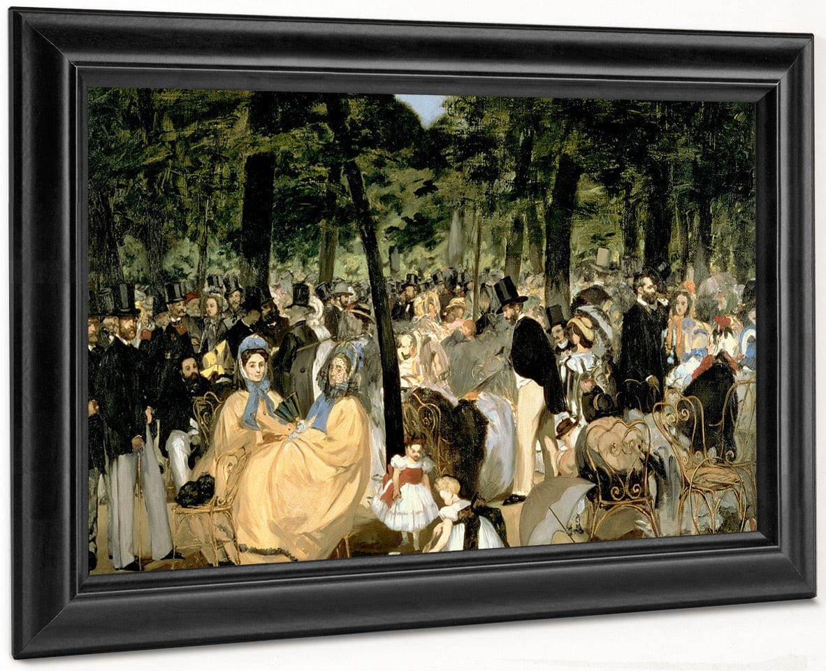 Music In The Tuileries Gardens By Edouard Manet Fine Art Print