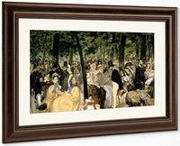 Music In The Tuileries Gardens By Edouard Manet Fine Art Print