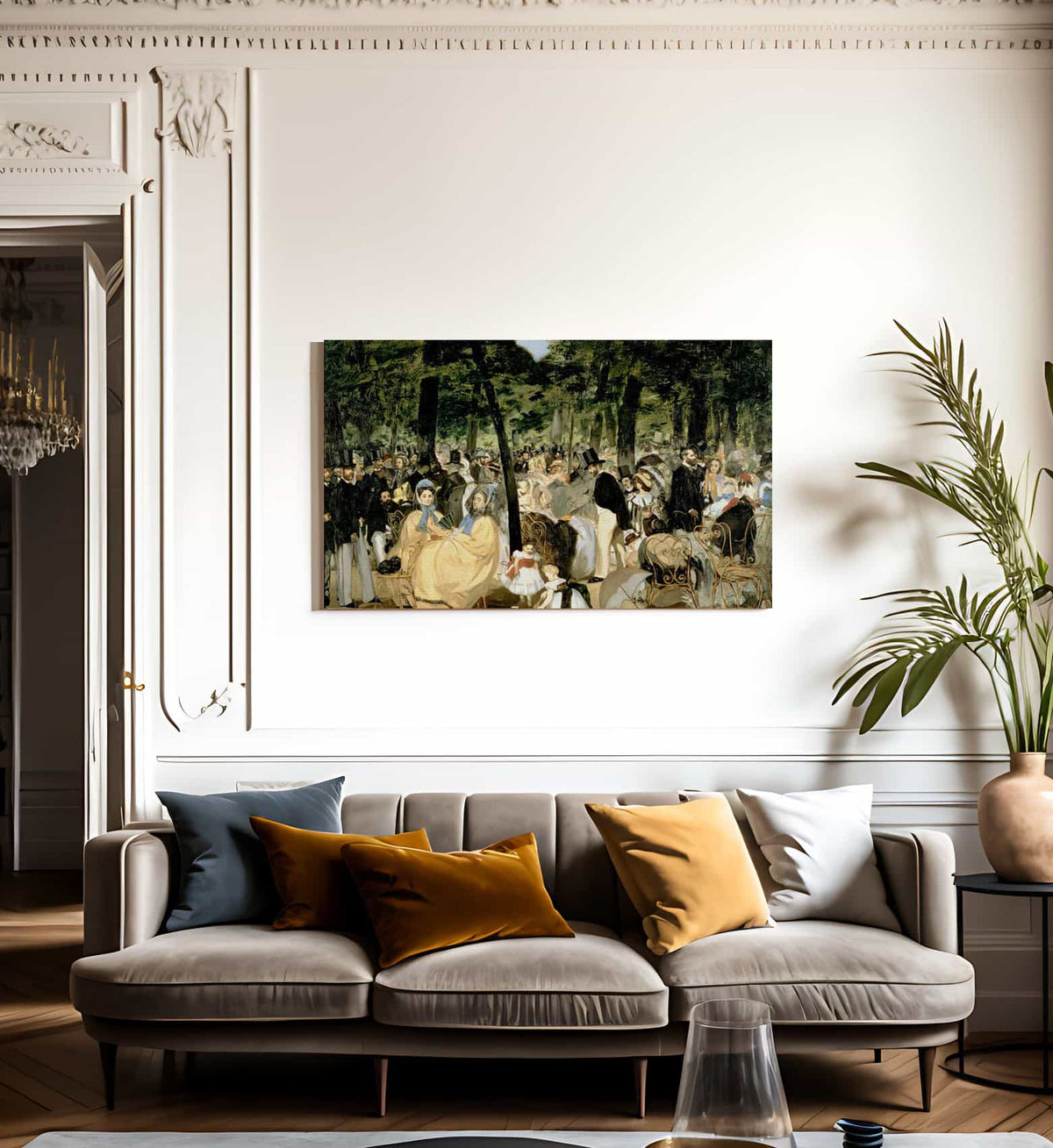 Music In The Tuileries Gardens By Edouard Manet Fine Art Print