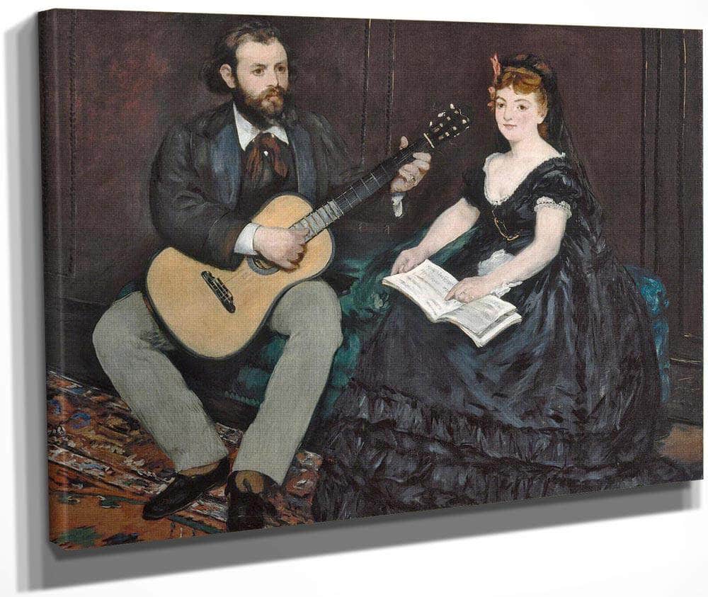 Music Lesson By Manet Edouard Fine Art Print