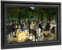 Musica En Las Tullerias 1862 7620X11810Mm National Gallery Small By Edouard Manet Fine Art Print