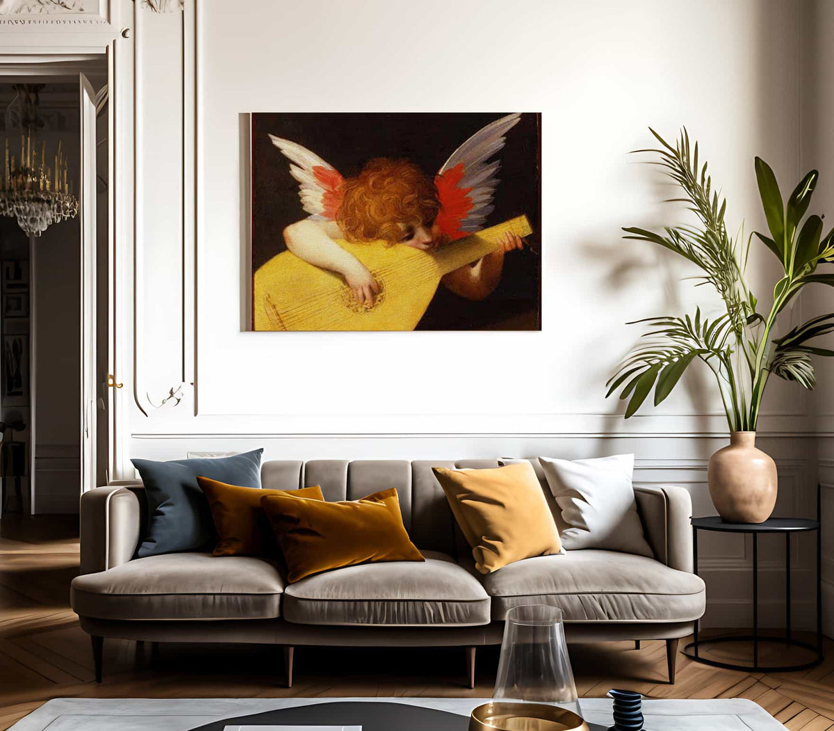 Musical Angel By Rosso Fiorentino Fine Art Print