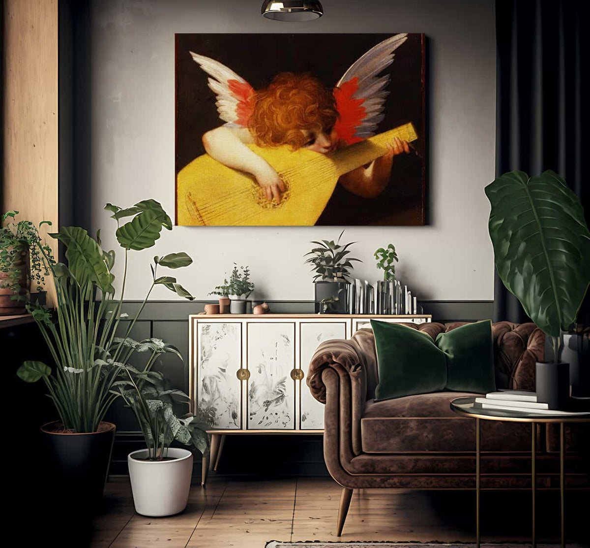 Musical Angel By Rosso Fiorentino Fine Art Print