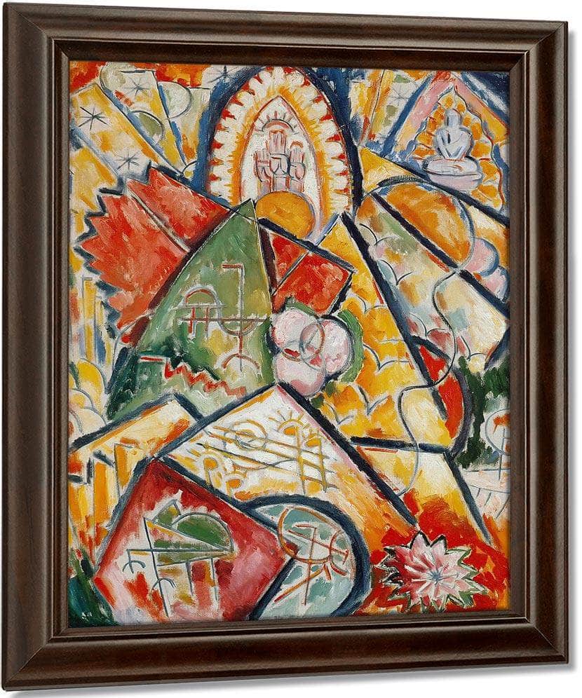 Musical Theme (Oriental Symphony) By Marsden Hartley Fine Art Print