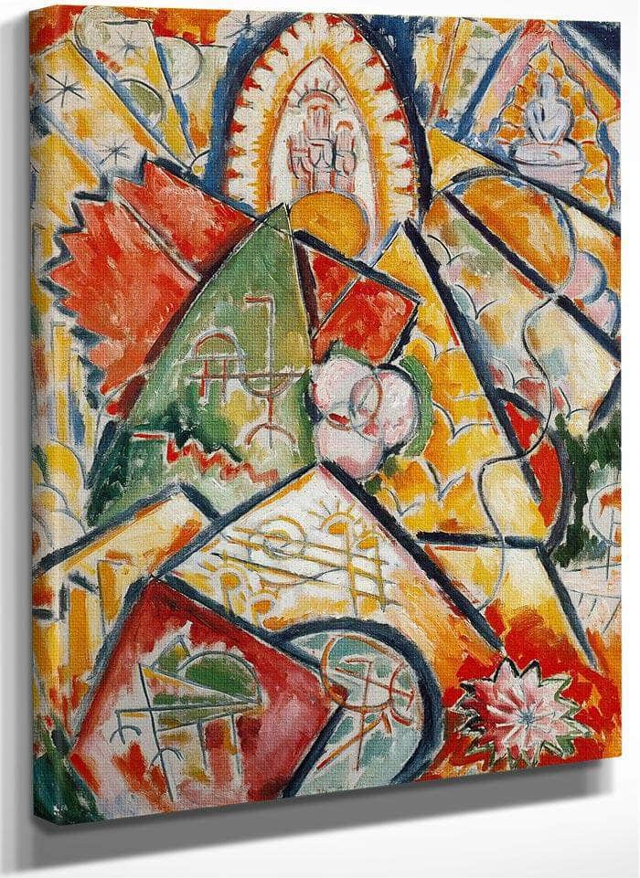 Musical Theme (Oriental Symphony) By Marsden Hartley Fine Art Print