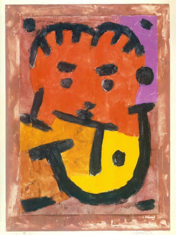 Musician 1937 T 17 (197) By Paul Klee Fine Art Print