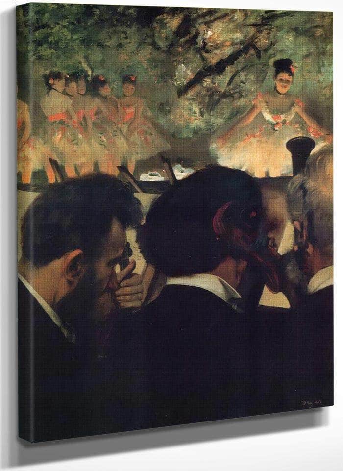 Musicians In The Orchestra By Edgar Degas Fine Art Print