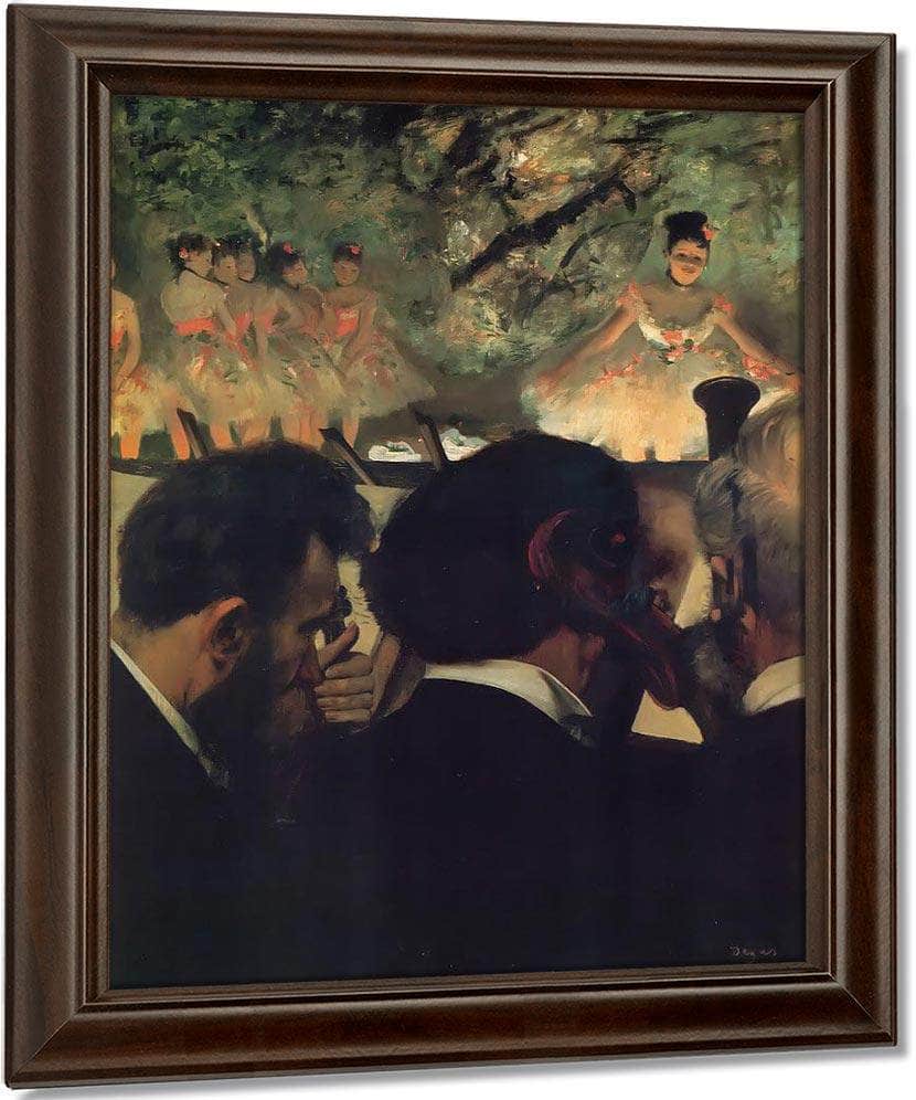 Musicians In The Orchestra By Edgar Degas Fine Art Print