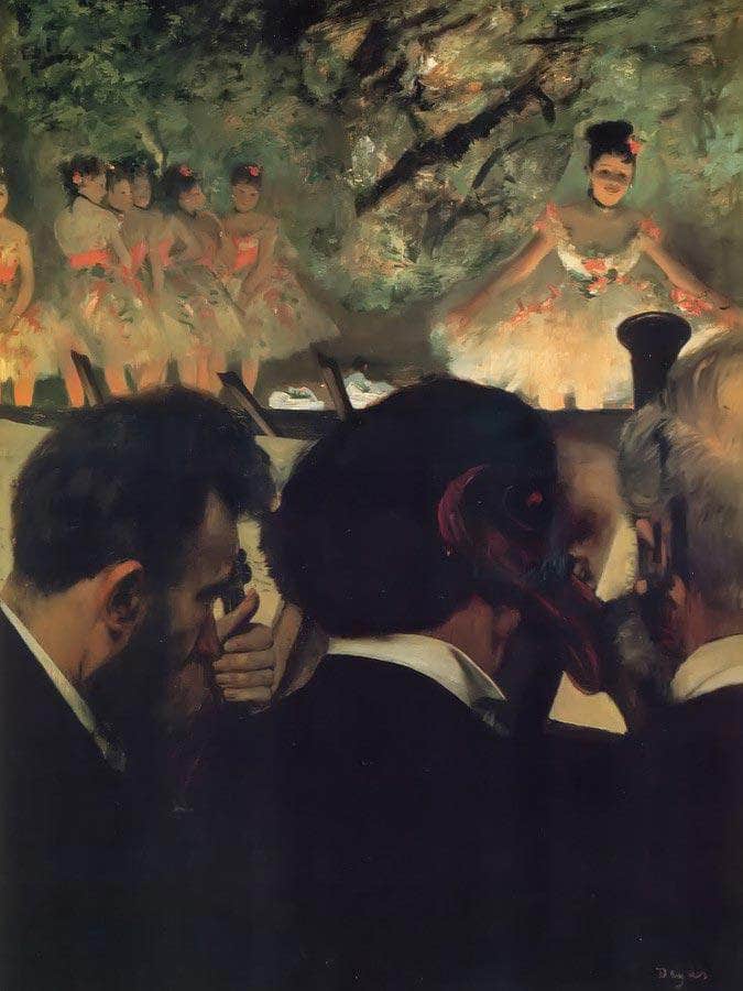 Musicians In The Orchestra By Edgar Degas Fine Art Print