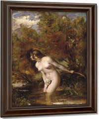 Musidora(Also Known As The Bather 'At The Doubtful Breeze Alarmed') By William Etty Fine Art Print