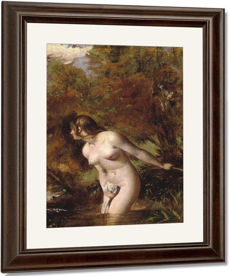 Musidora(Also Known As The Bather 'At The Doubtful Breeze Alarmed') By William Etty Fine Art Print