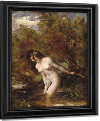 Musidora(Also Known As The Bather 'At The Doubtful Breeze Alarmed') By William Etty Fine Art Print