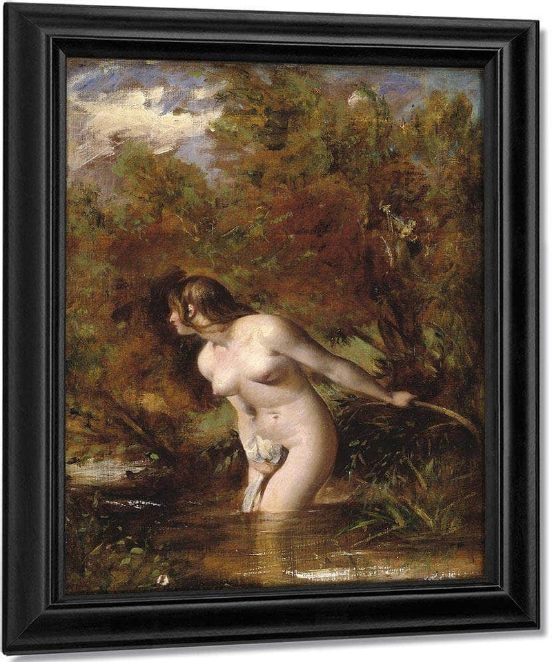 Musidora(Also Known As The Bather 'At The Doubtful Breeze Alarmed') By William Etty Fine Art Print