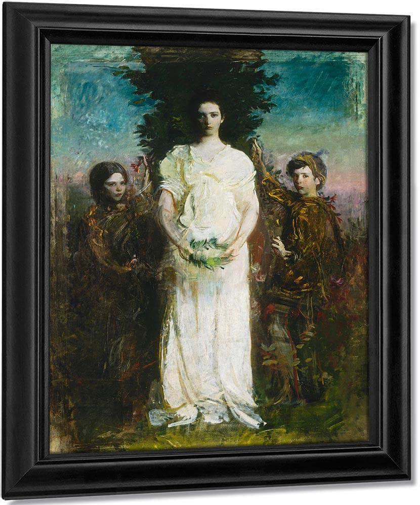My Children (Mary, Gerald, And Gladys Thayer) By Abbott Handerson Thayer Fine Art Print