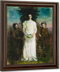 My Children (Mary, Gerald, And Gladys Thayer) By Abbott Handerson Thayer Fine Art Print