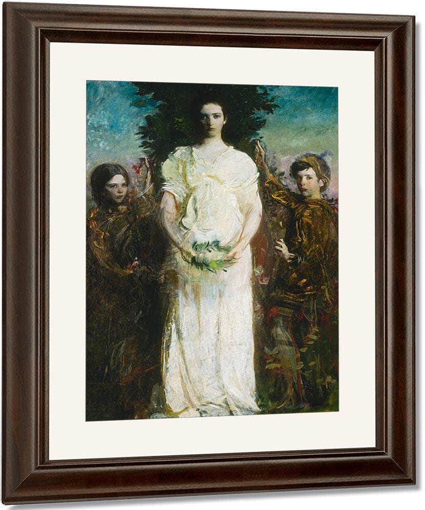 My Children (Mary, Gerald, And Gladys Thayer) By Abbott Handerson Thayer Fine Art Print