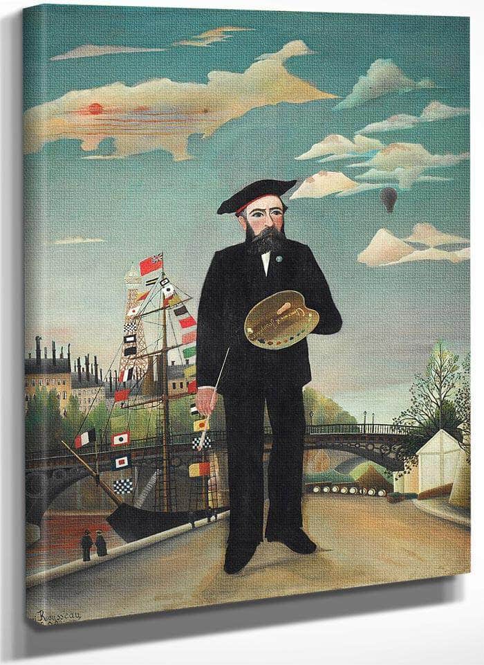 Myself Portrait Landscape 1890 By Henri Rousseau Fine Art Print
