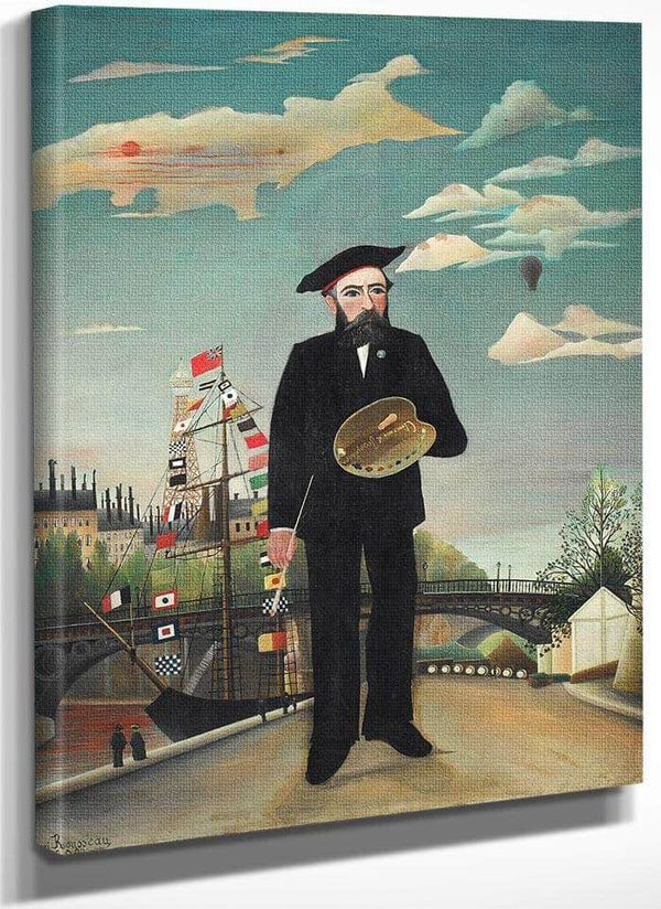 Myself Portrait Landscape 1890 By Henri Rousseau Fine Art Print