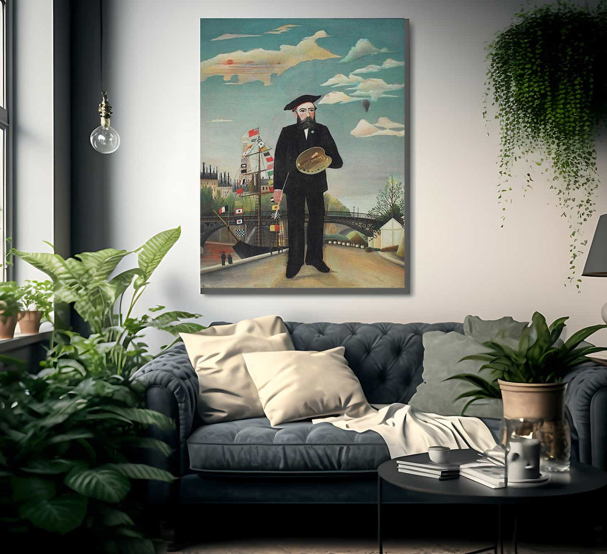Myself Portrait Landscape 1890 By Henri Rousseau Fine Art Print