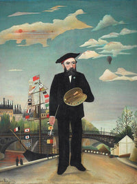 Myself Portrait Landscape 1890 By Henri Rousseau Fine Art Print