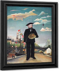 Myself Portrait  Landscape By Henri Julien Felix Rousseau Fine Art Print