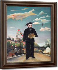 Myself Portrait  Landscape By Henri Julien Felix Rousseau Fine Art Print