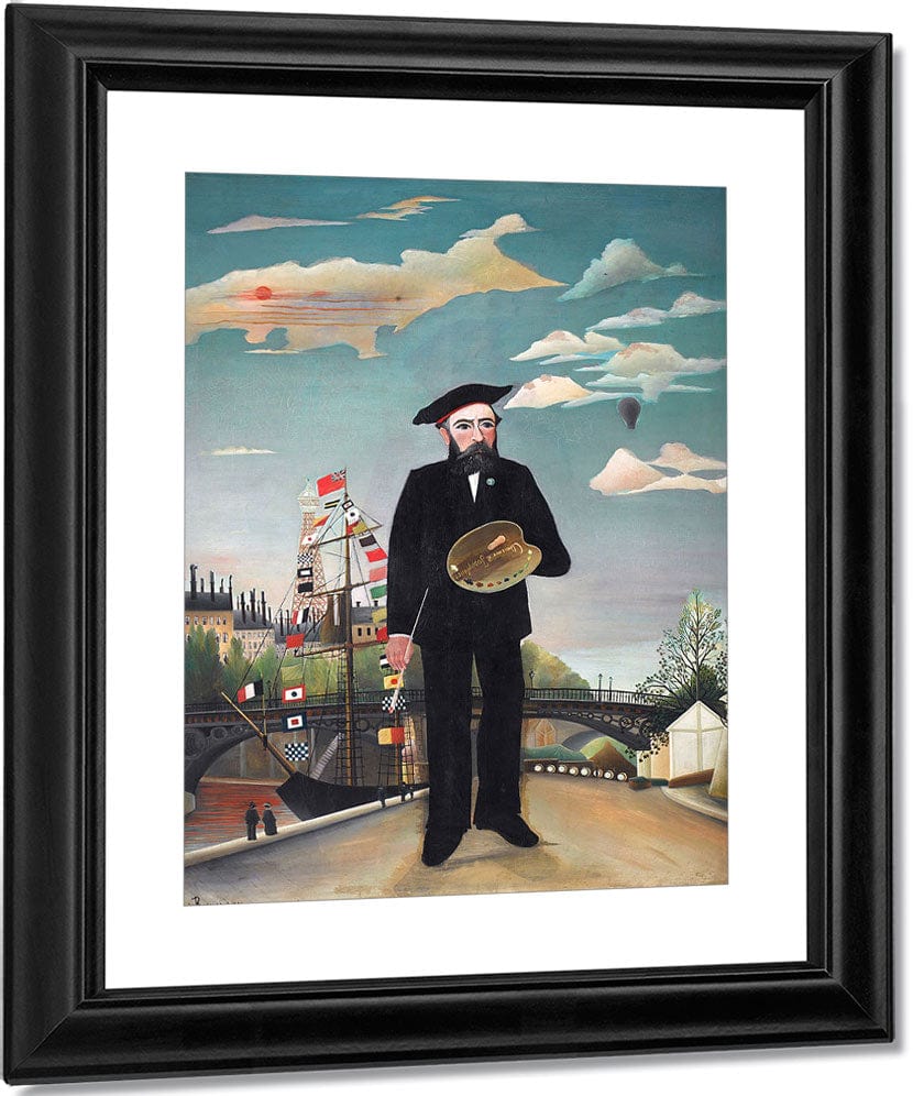 Myself Portrait  Landscape By Henri Julien Felix Rousseau Fine Art Print