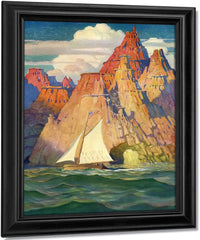 Mysterious Island By NC Wyeth Fine Art Print