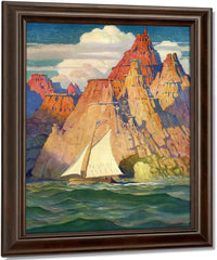 Mysterious Island By NC Wyeth Fine Art Print