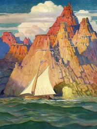 Mysterious Island By NC Wyeth Fine Art Print