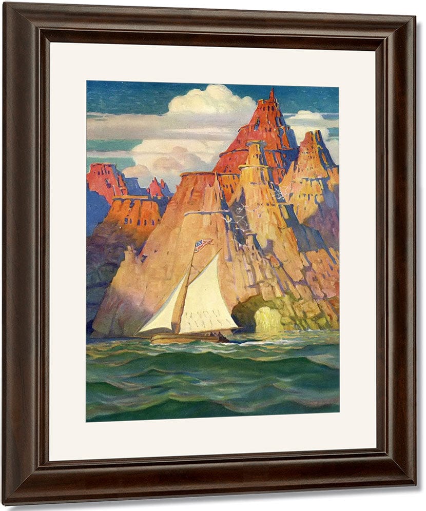 Mysterious Island By NC Wyeth Fine Art Print