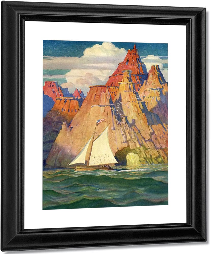 Mysterious Island By NC Wyeth Fine Art Print