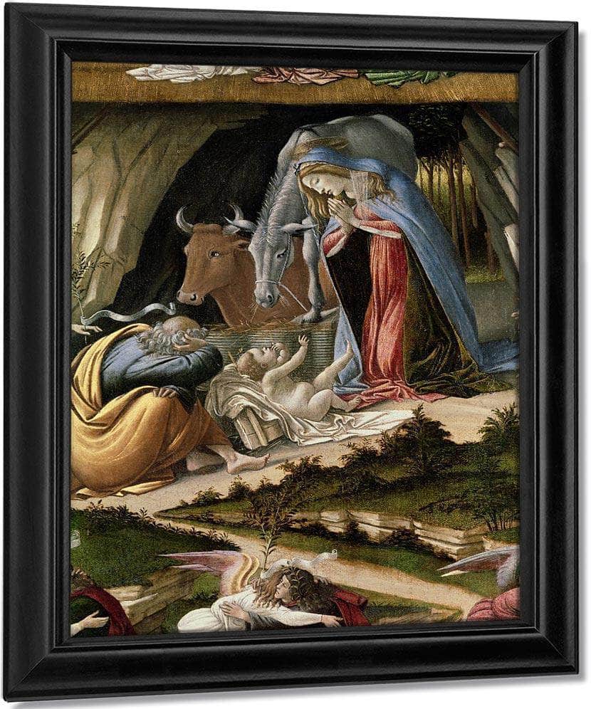 Mystic Nativity B By Sandro Botticelli Fine Art Print
